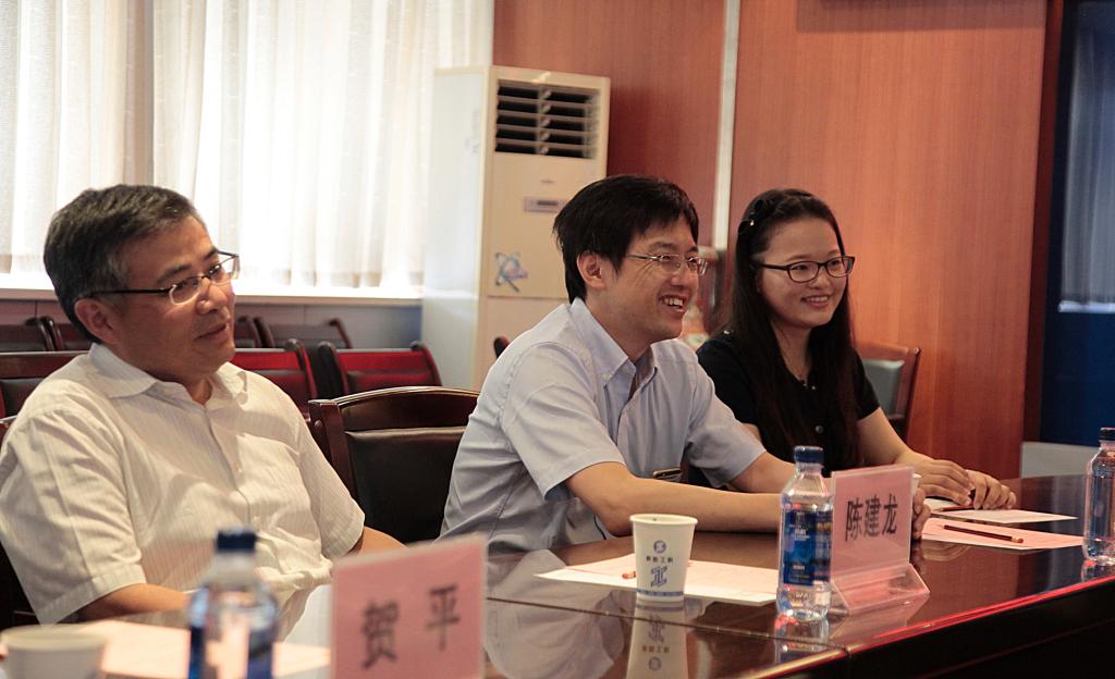 欧姆龙华体会陈建龙副总经理一行来我院交流工作