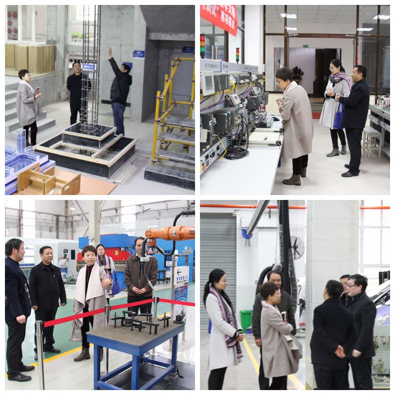 施耐德电气(中国)有限华体会公共事务总监许屾一行参观实训基地