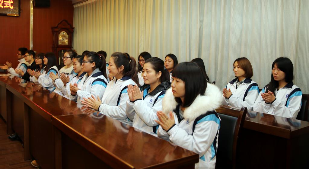 订单班全体同学参加仪式