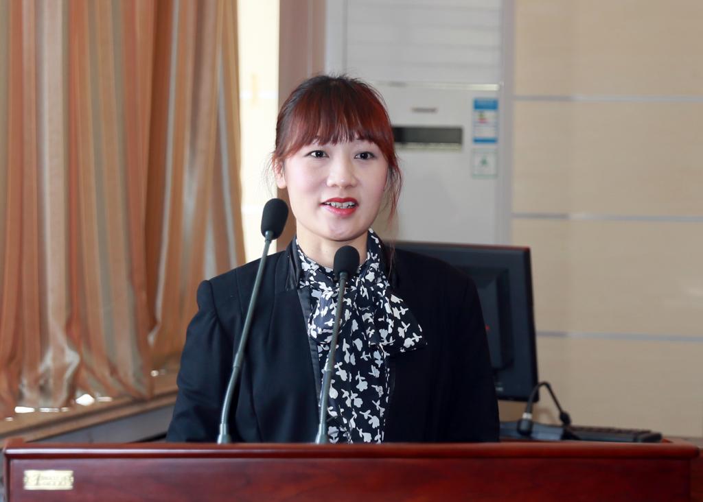 浙江瑞亚科技能源有限华体会总经理陆胜洁致辞