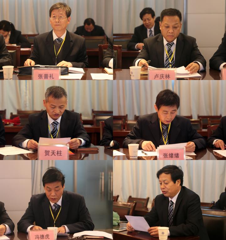个代表团团长汇报两委工作报告讨论情况