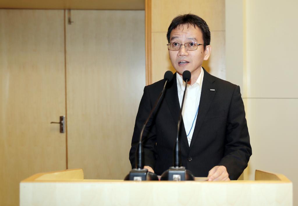 欧姆龙(广州)汽车电子有限华体会工场长角垣致辞